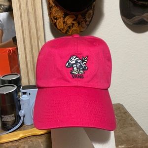 Hot pink mushroom vans hat